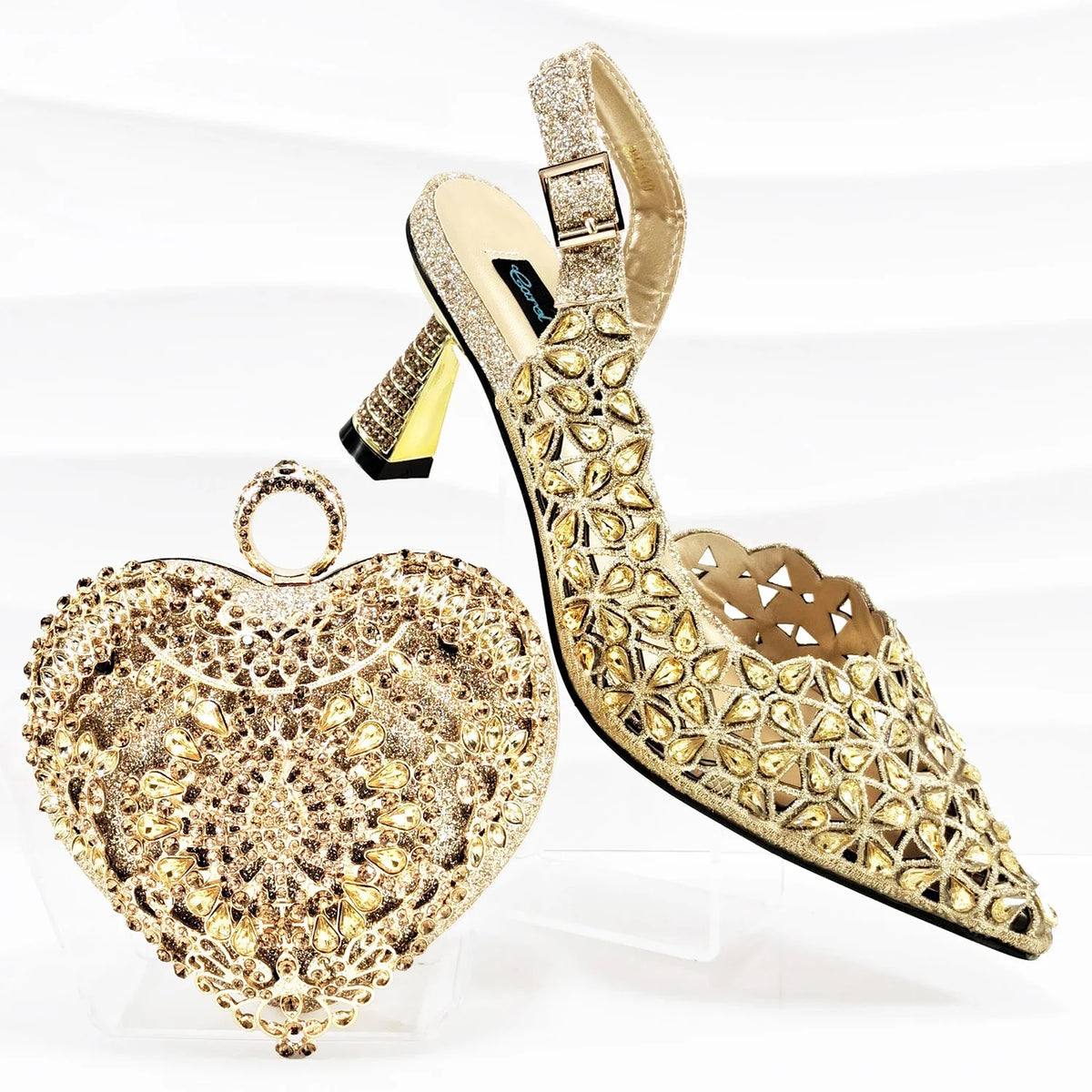 Lastest Italian Ladies Shoes with Matching Bag Set EDS1-30 – product view 2