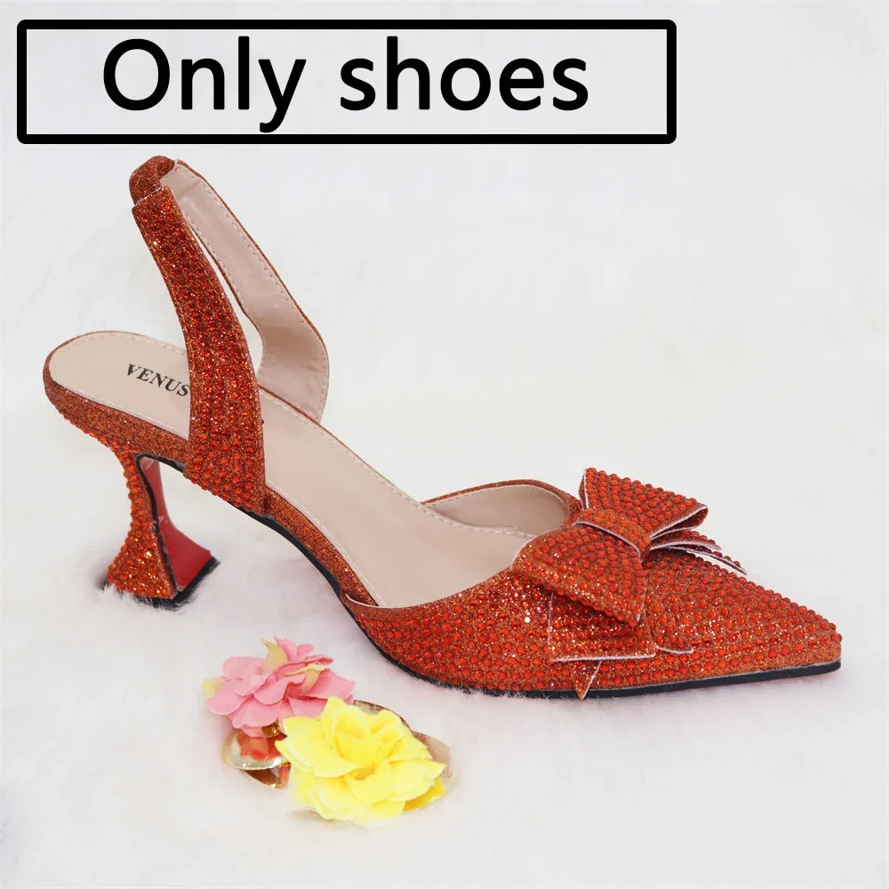 New Silver Versatile Party Ladies Shoes And Bag Set – product view 15