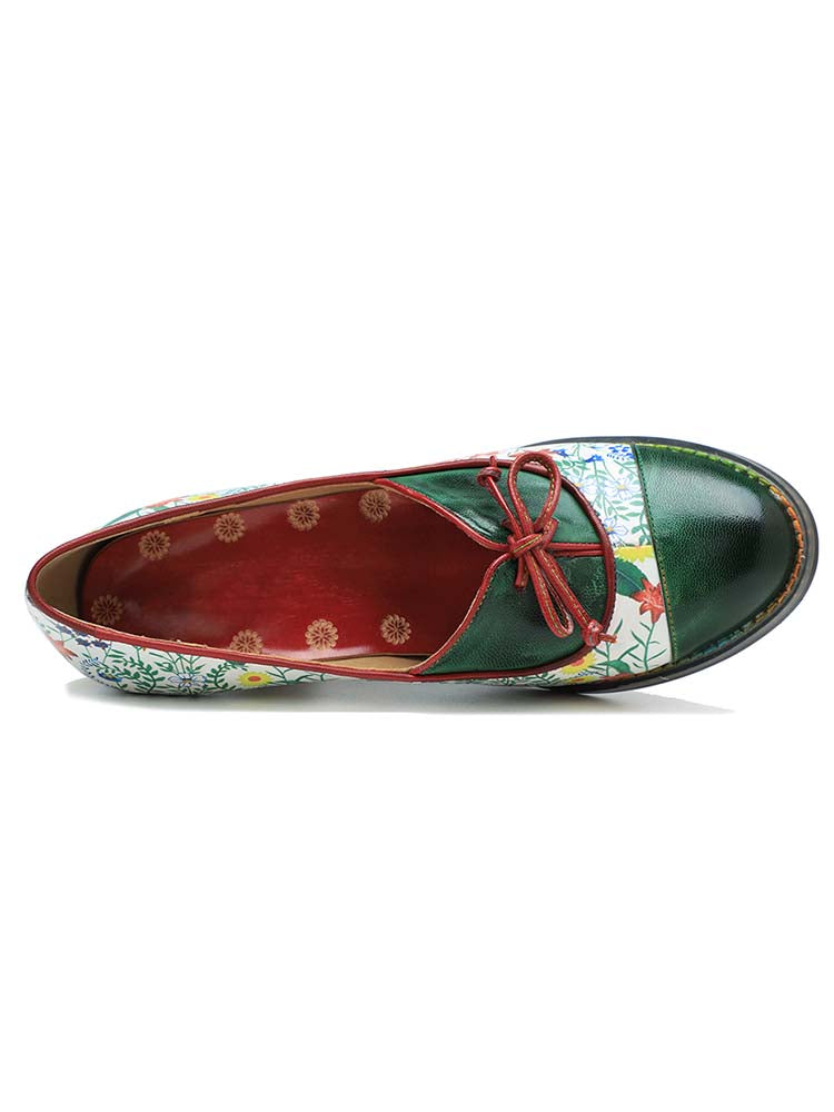 Vintage Hand-embossed Leather Shoes – product view 8