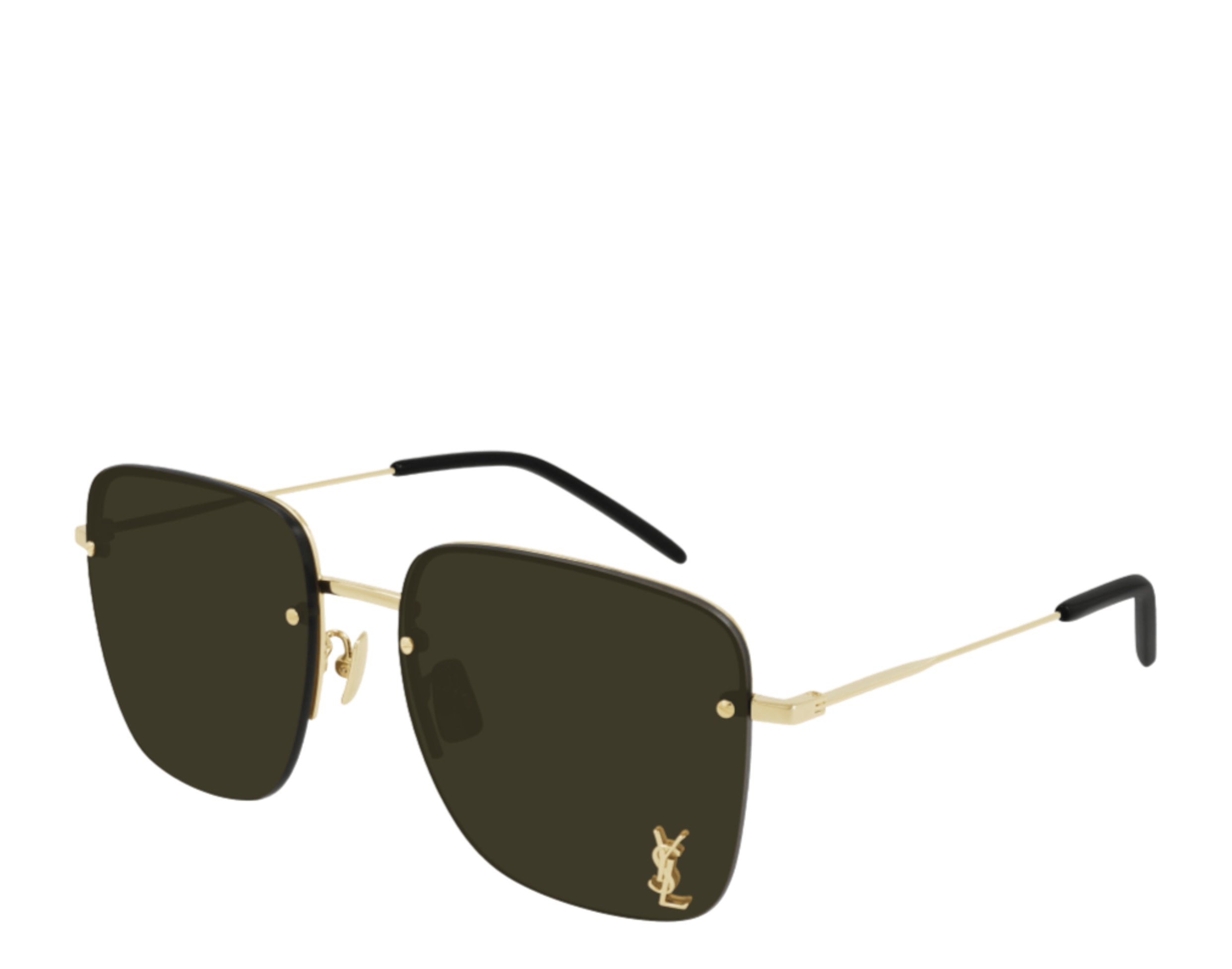 Saint Laurent SL 312 M Women's Sunglasses — Gold/Brown Flash
