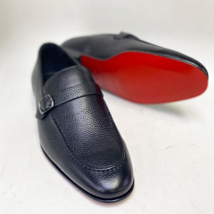 C&E Fashions C Collection Deerskin Loafer - Black – product view 3
