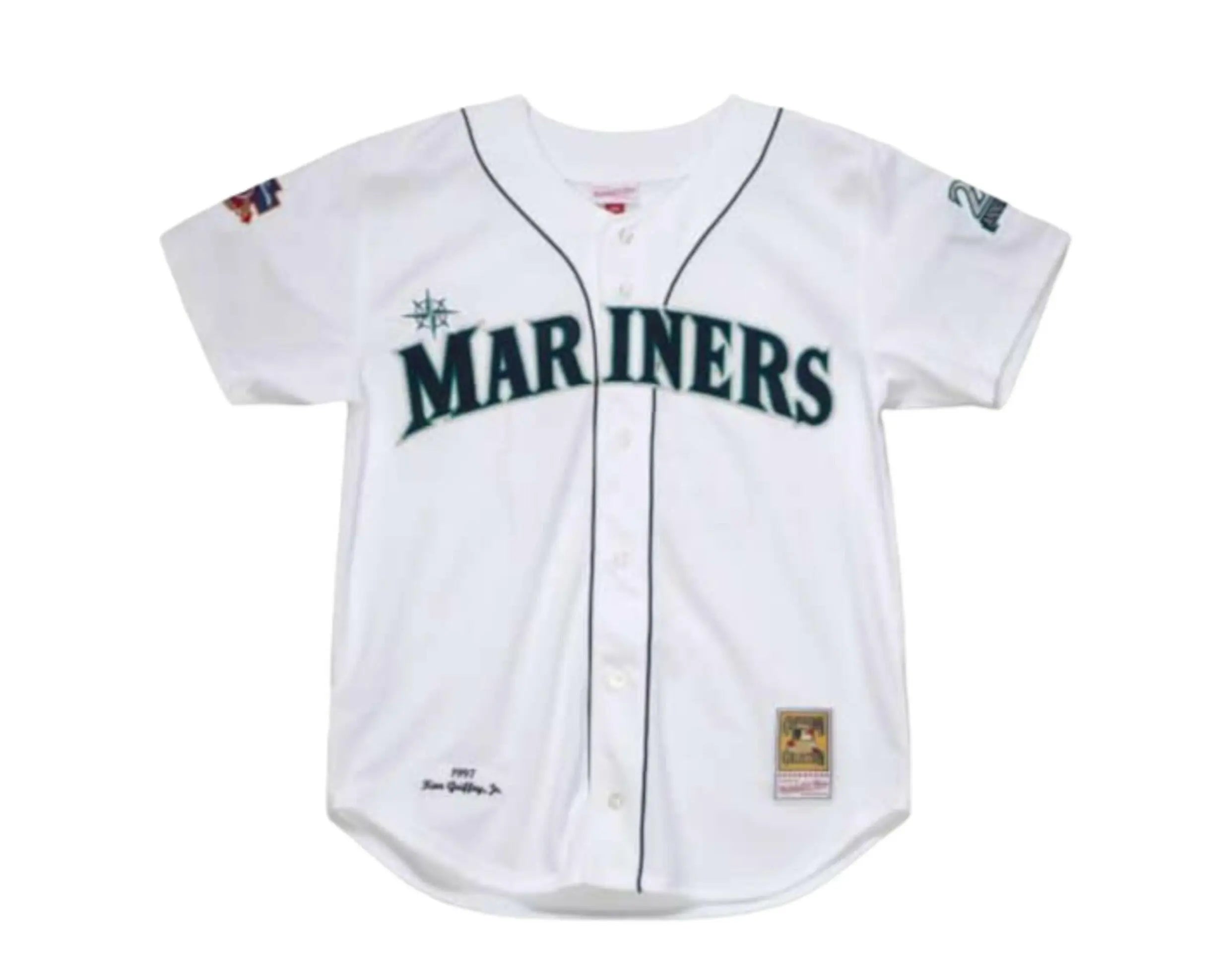 Mitchell & Ness Seattle Mariners Ken Griffey Jr. Authentic Men's Jersey — White/Black