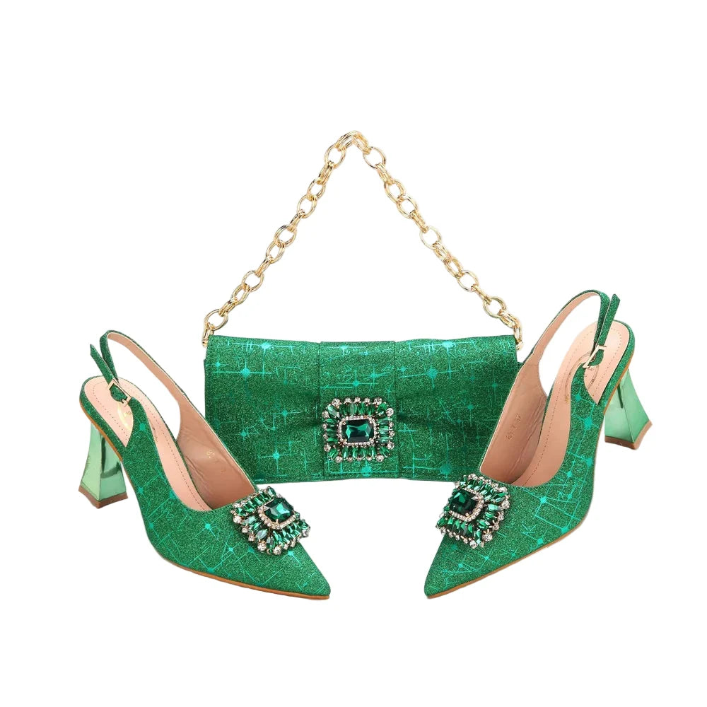 Lastest Italian Ladies Shoes with Matching Bag Set EDHMA1-14 – product view 1