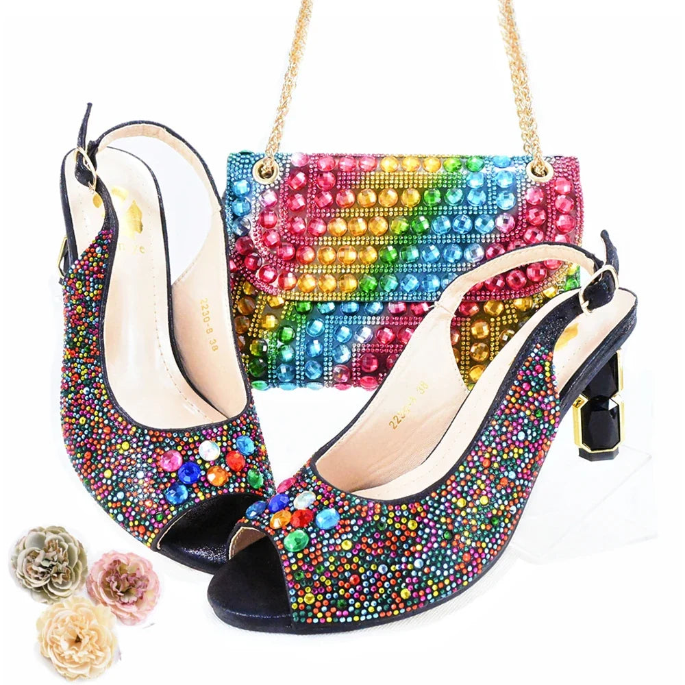 Italian Shoes And Bag Sets HJK1-1