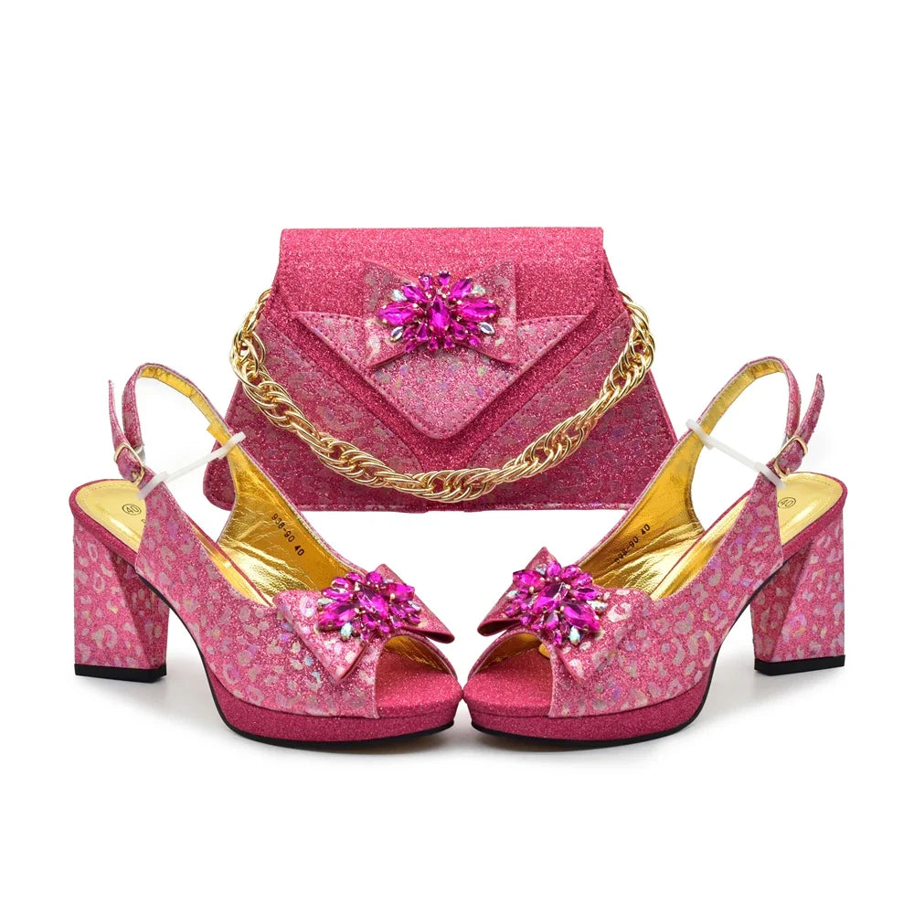EdleessFashion New Italian Shoe and Bag Set New HCV1-2 β product view 1
