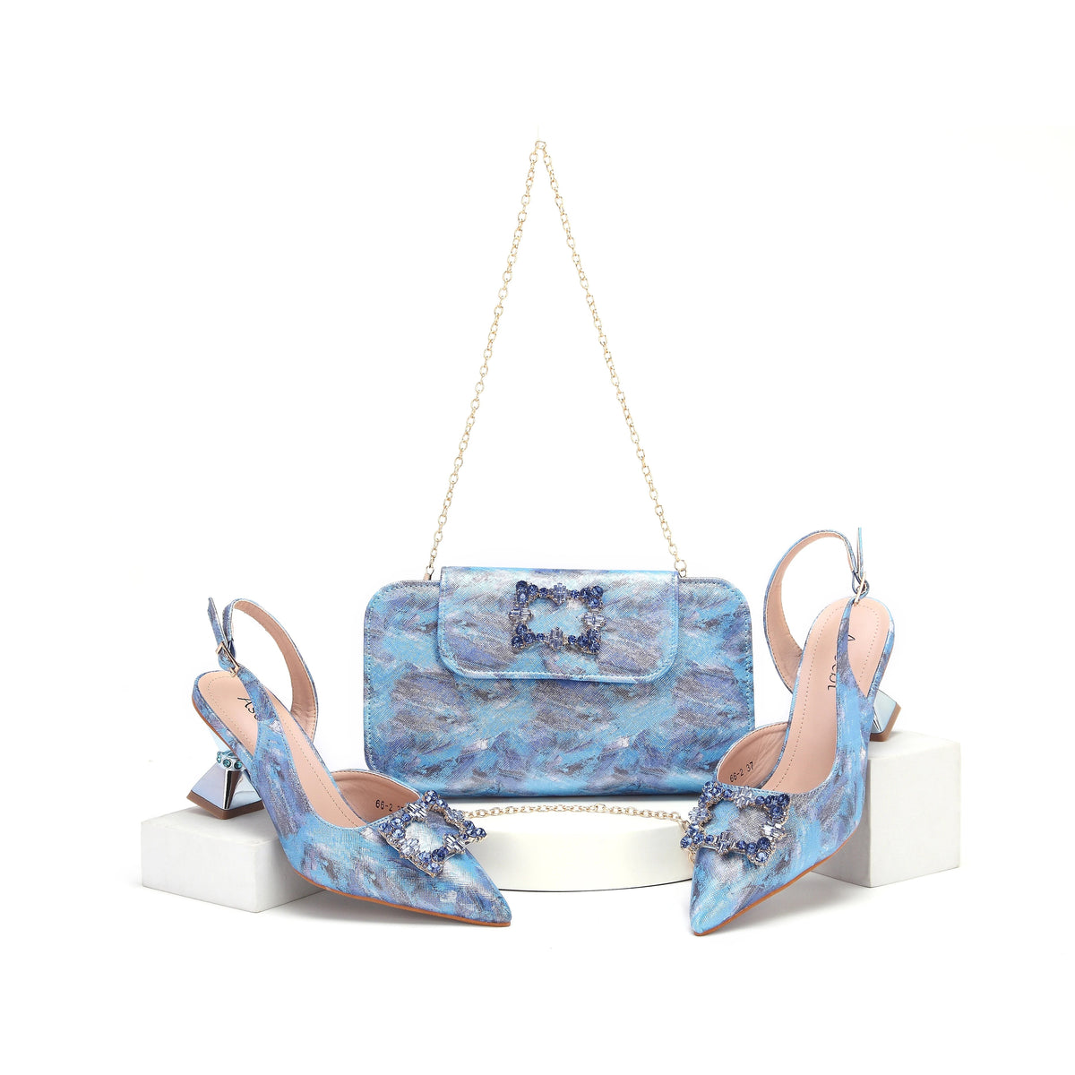 EdleessFashion New Arrival Shoes and Bag Set HWS1-7 β product view 2
