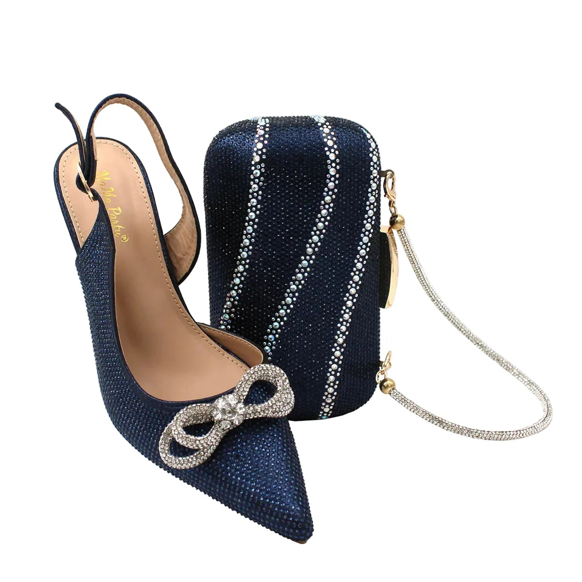 High-Quality Ladies Sandal Shoes Matching Bag Set EDR321 – product view 11