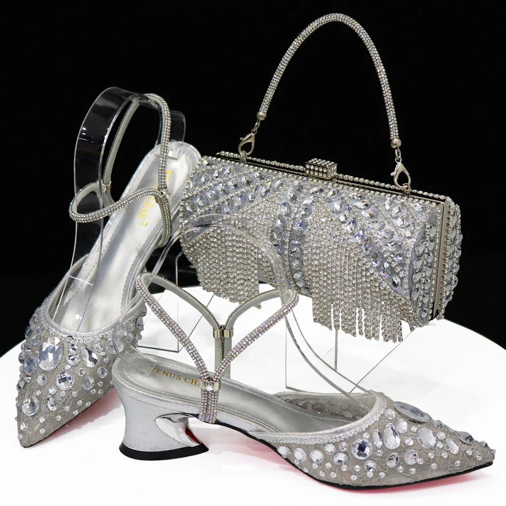 High Quality Ladies Shoes And Bags Set HAQ1-5 β product view 7