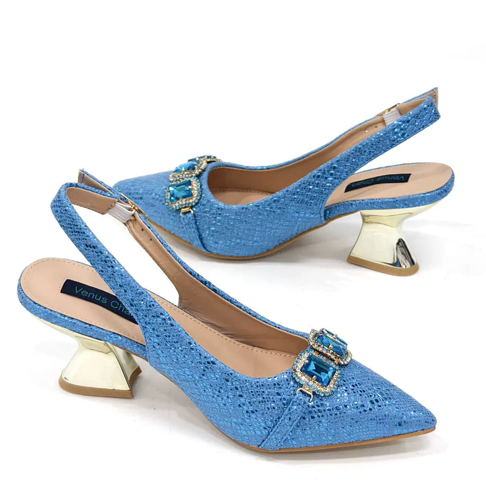 Newest Style Platform Shoes and Matching Bag Set JH654 – product view 3