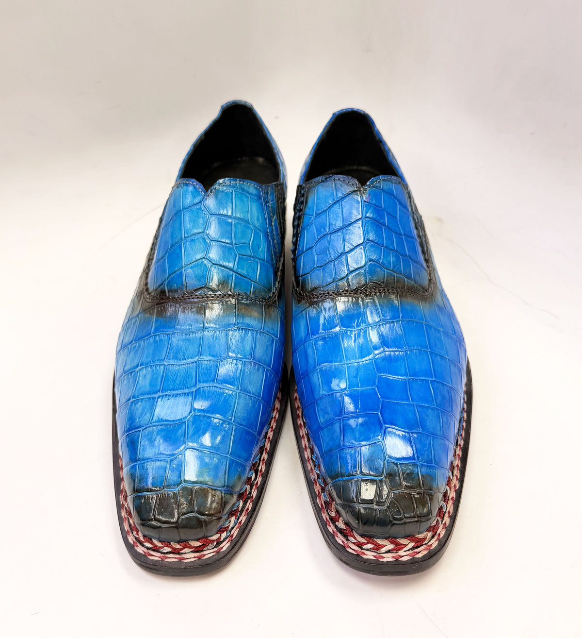 C&E Fashions Maurice San Francisco Custom Made Alligator Shoe - Blue – product view 2