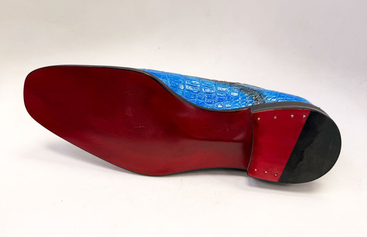C&E Fashions Maurice San Francisco Custom Made Alligator Shoe - Blue – product view 6