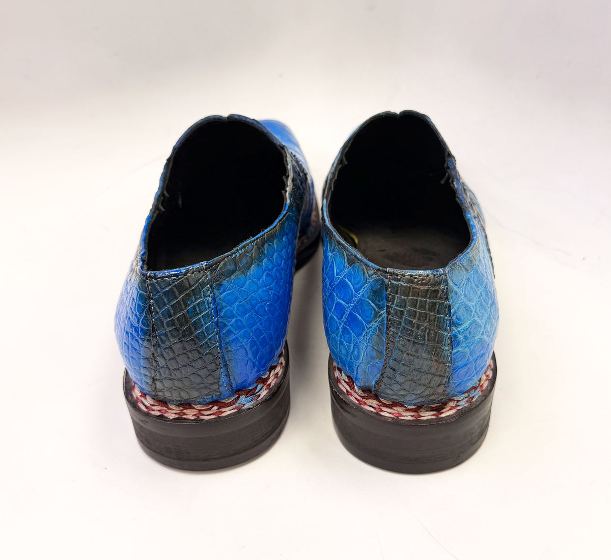C&E Fashions Maurice San Francisco Custom Made Alligator Shoe - Blue – product view 5