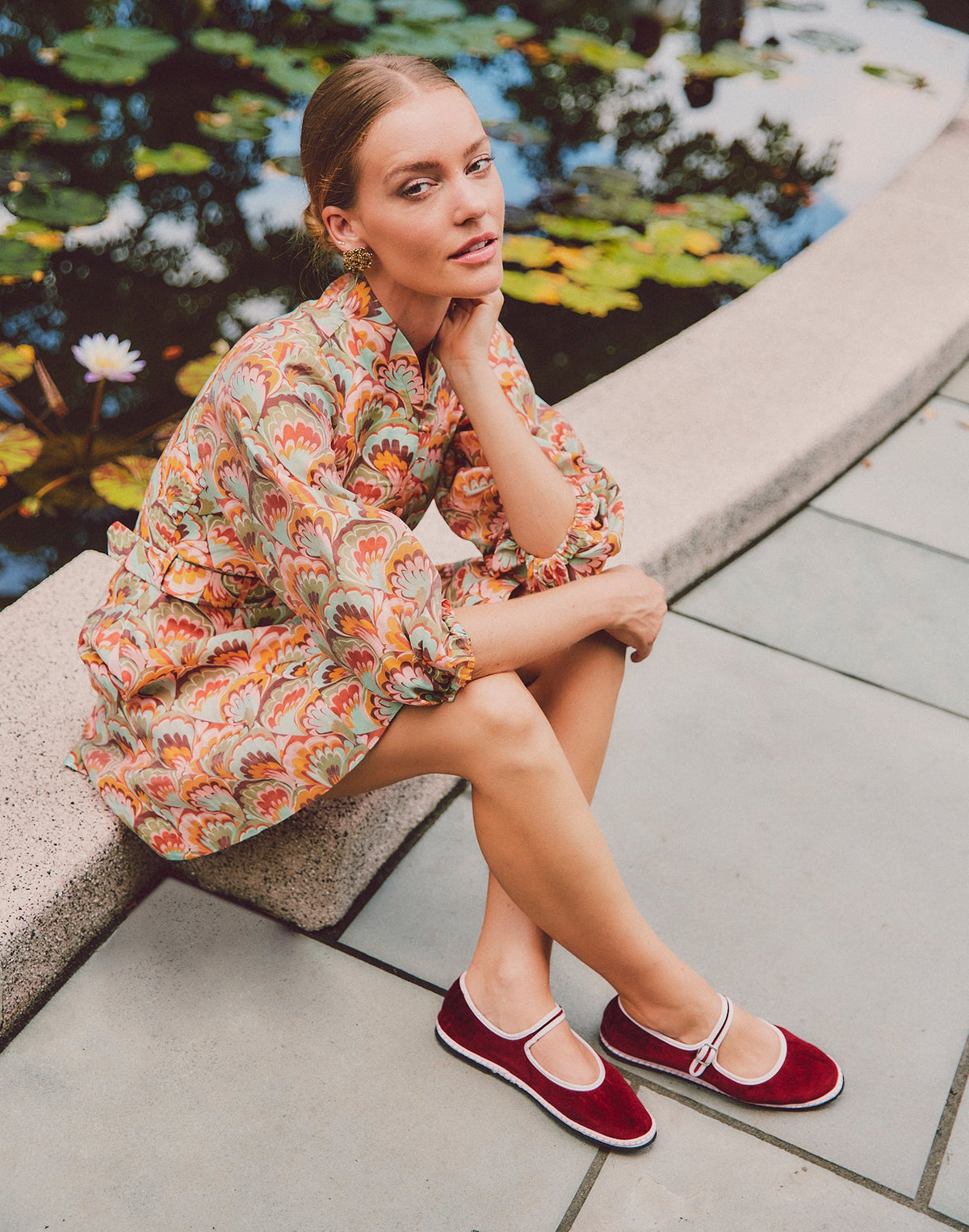 SantM Mestiza x SantM Mary Jane Furlane Bordeaux – product view 3