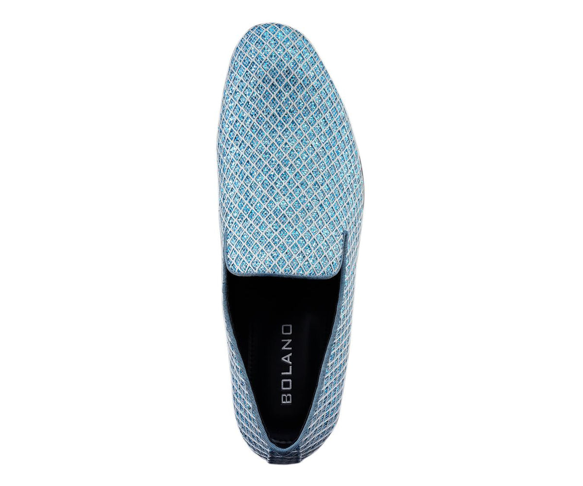 Bolano Sarlo Turquoise Slip-On Shoes — product view 3
