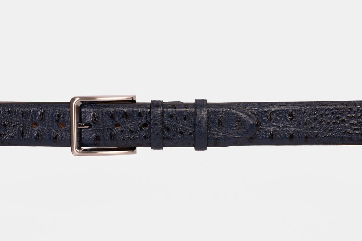 Vinci Leather The Savamala Blue Leather Belt – product view 2