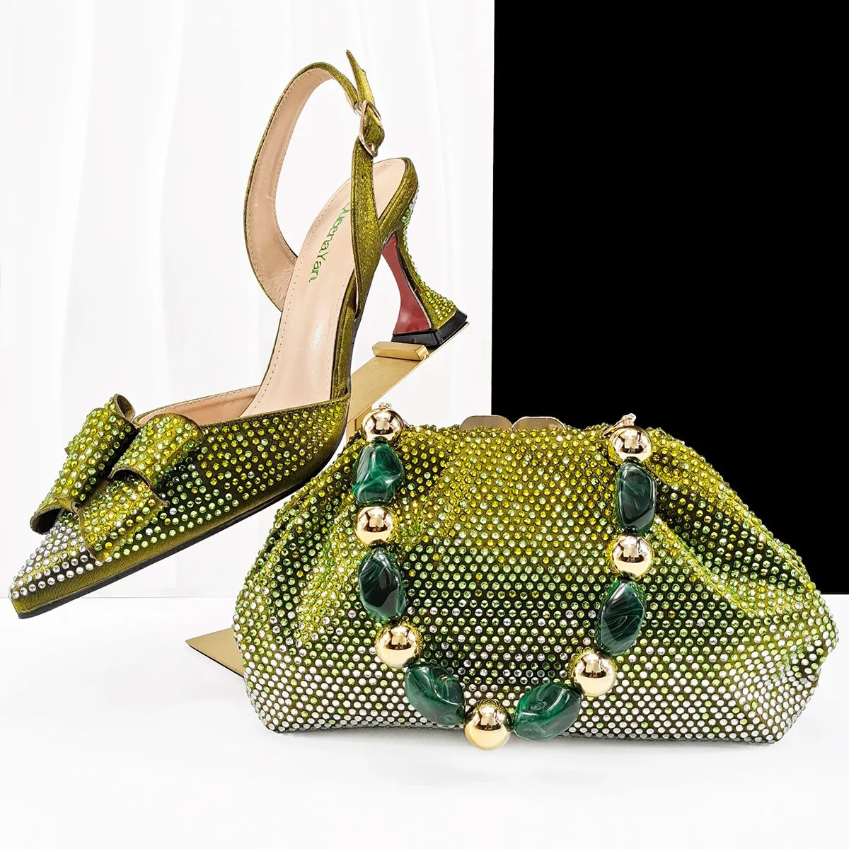 High Quality Style Ladies Shoes And Bags Set EDHC1-1