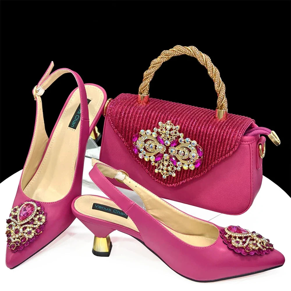 High Quality Ladies Shoes And Bags Set HAS1-23