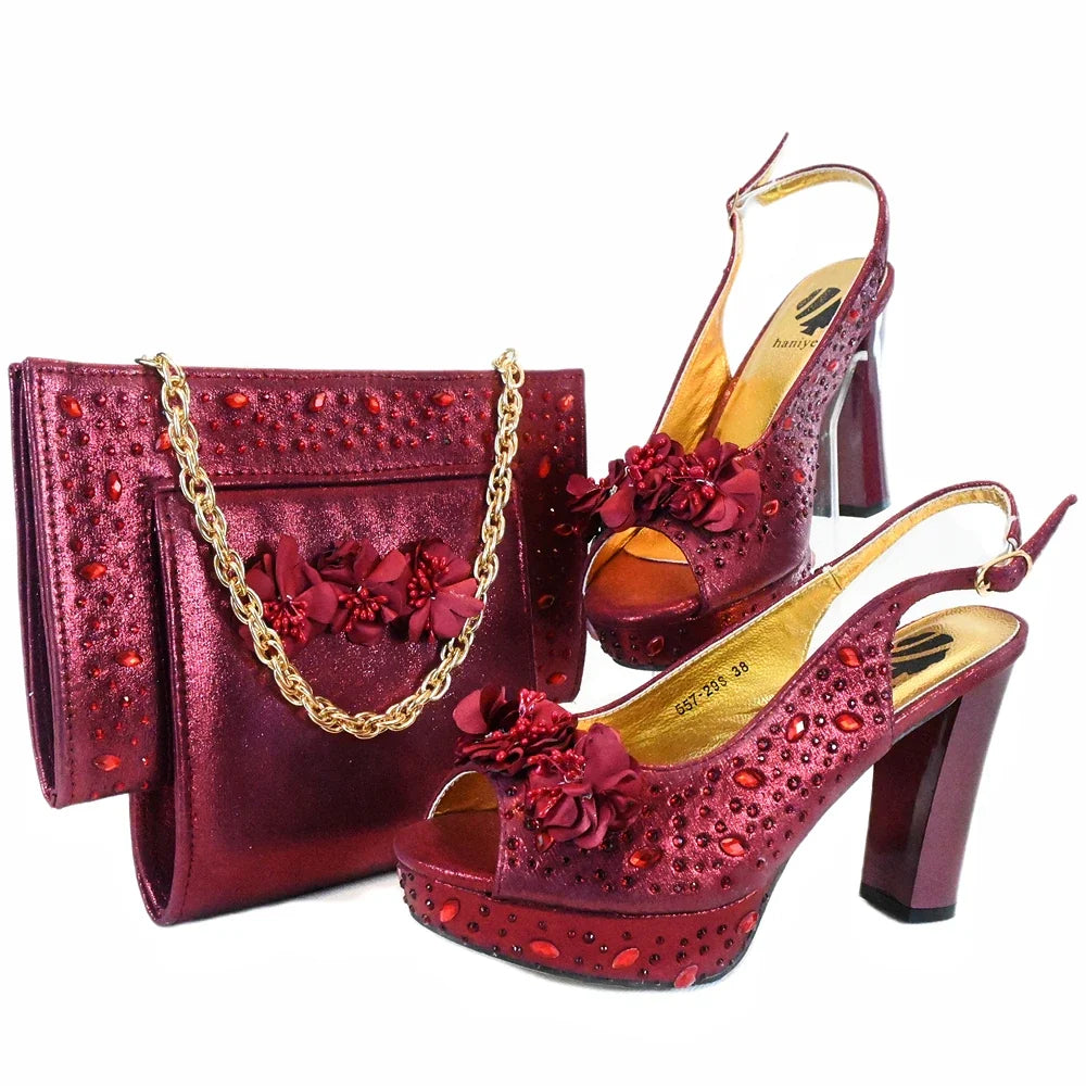 EdleessFashion New Shoes And Bag Matching Set HJK1-11 β product view 4