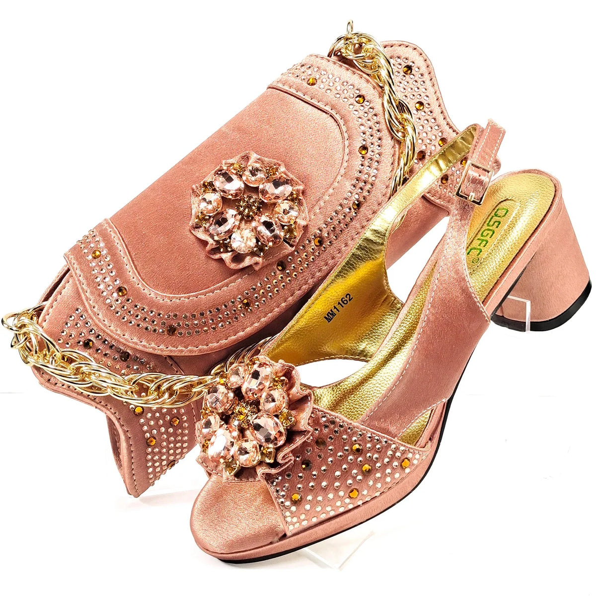 EdleessFashion Wedding Shoes and Bag Set HMP1-17 β product view 1