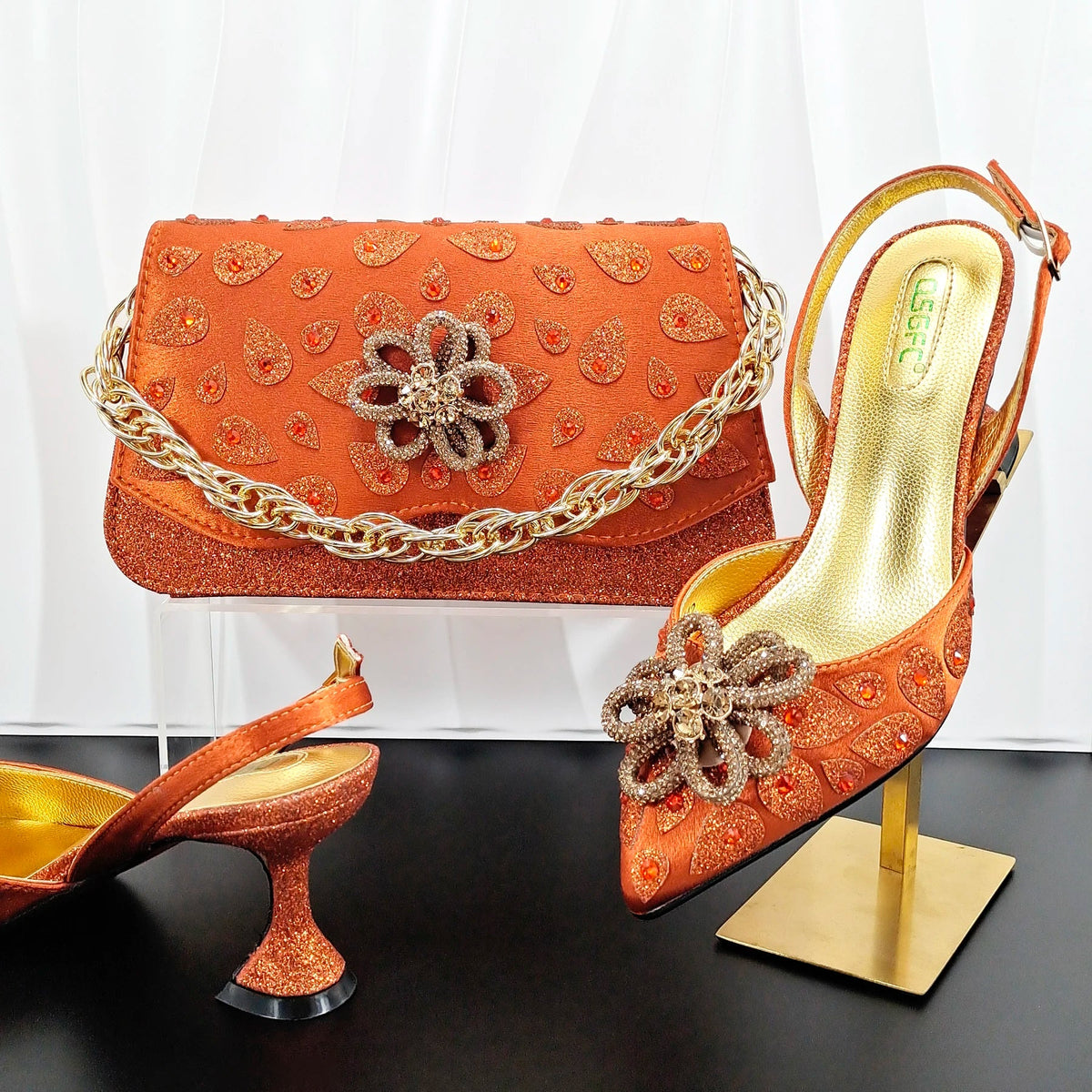 Classic Style Hand Bag Matching High Heels GHY65