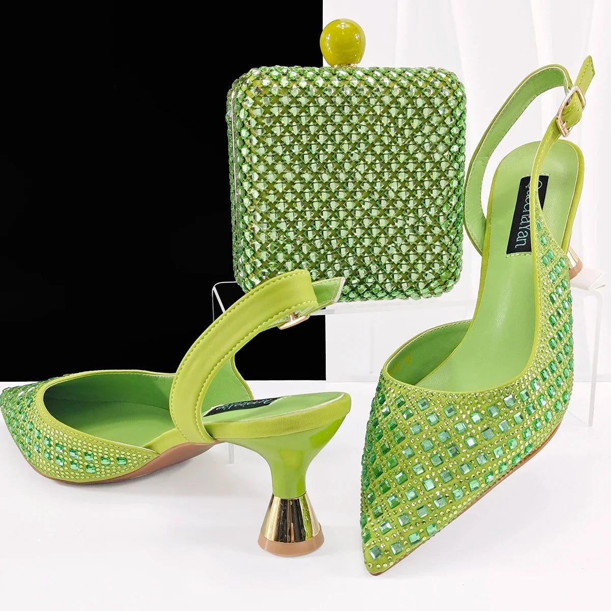 Lastest Italian Design Ladies Shoes with Matching Bag Set HZS1-1 – product view 2