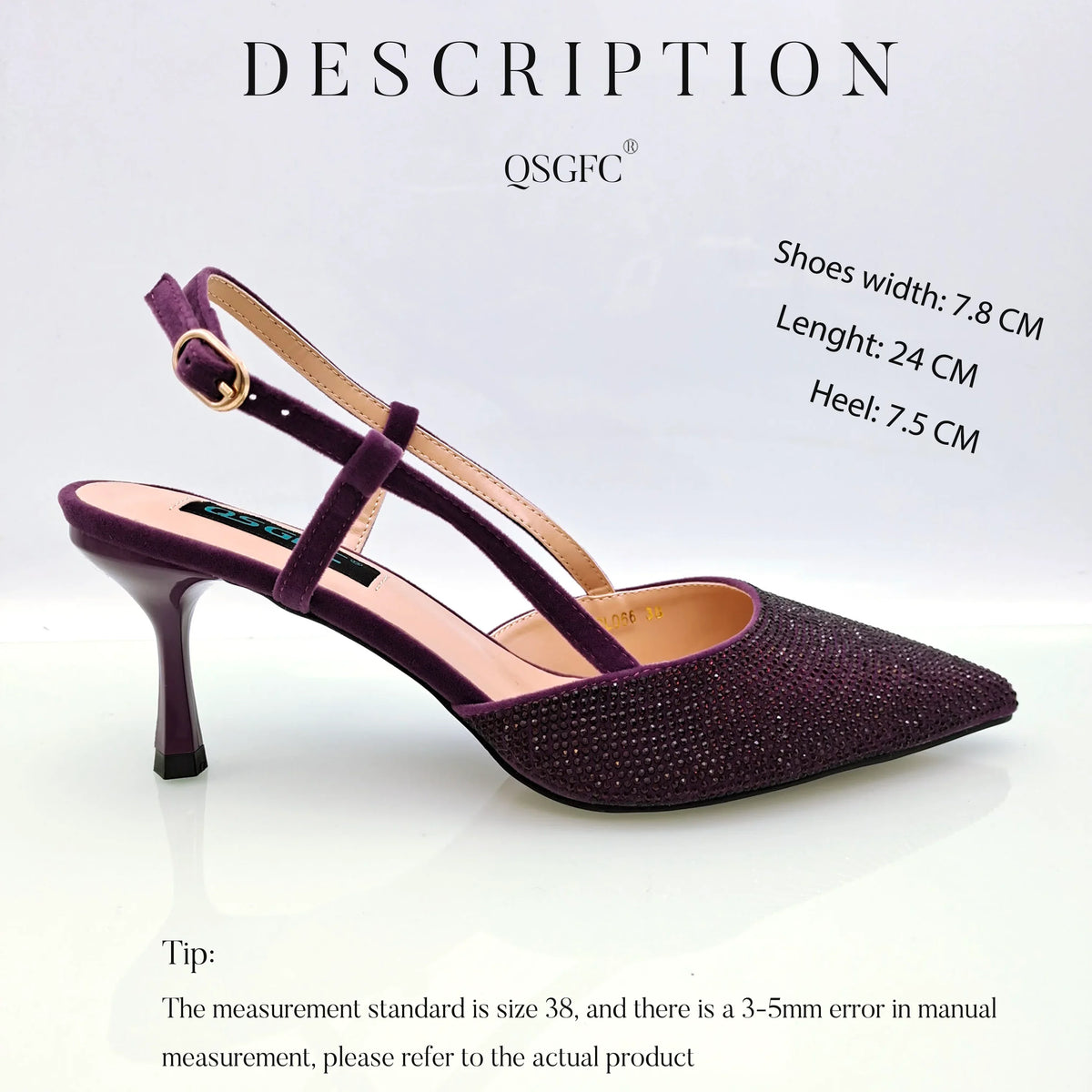 Fashion Shoulder Bag and Strap High Heels Set – product view 17