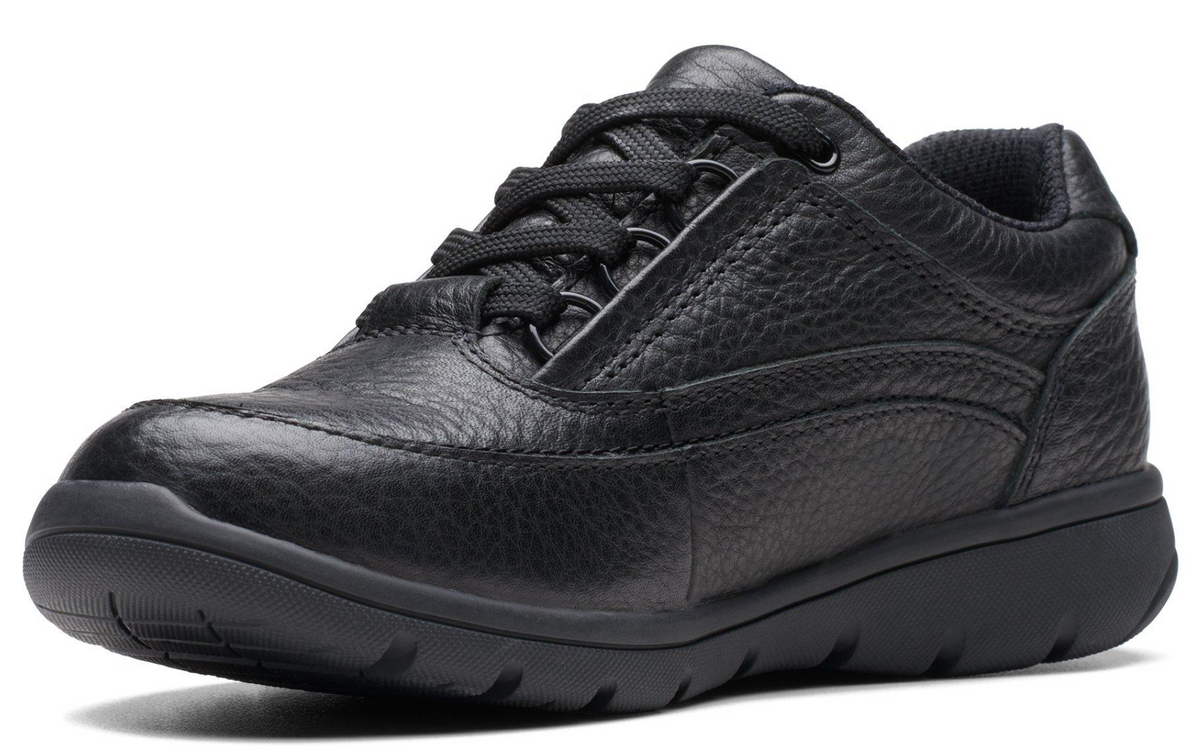 Clarks Venture Carrie K Kids' Unisex Black Leather 26175554 — product view 4