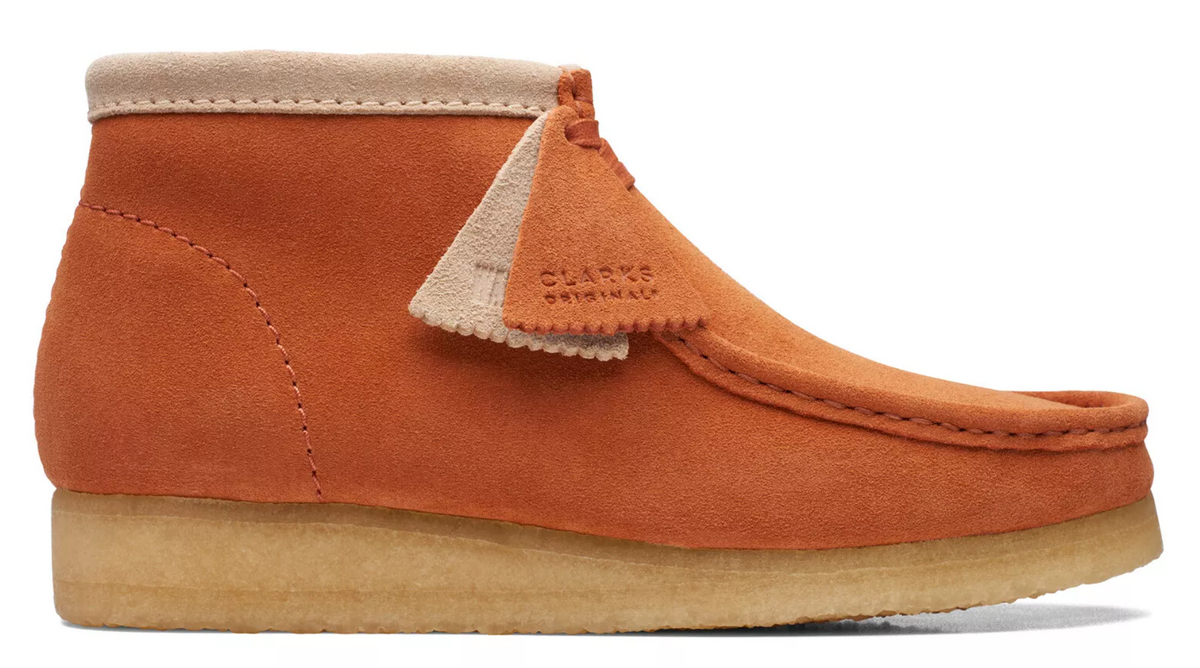 Clarks Originals Wallabee Boot Men's Dark Tan Suede 26172250