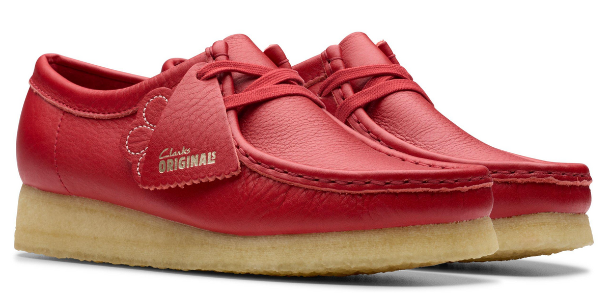 Clarks Originals Wallabee Women's Red Leather 26180683 — product view 8