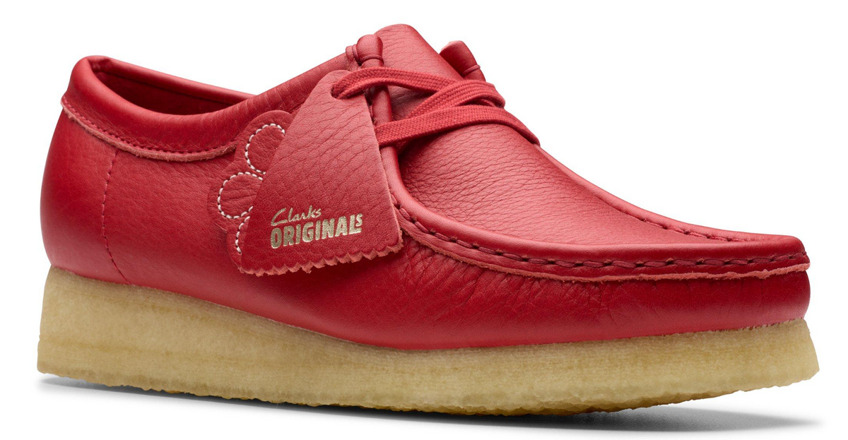 Clarks Originals Wallabee Women's Red Leather 26180683 — product view 4