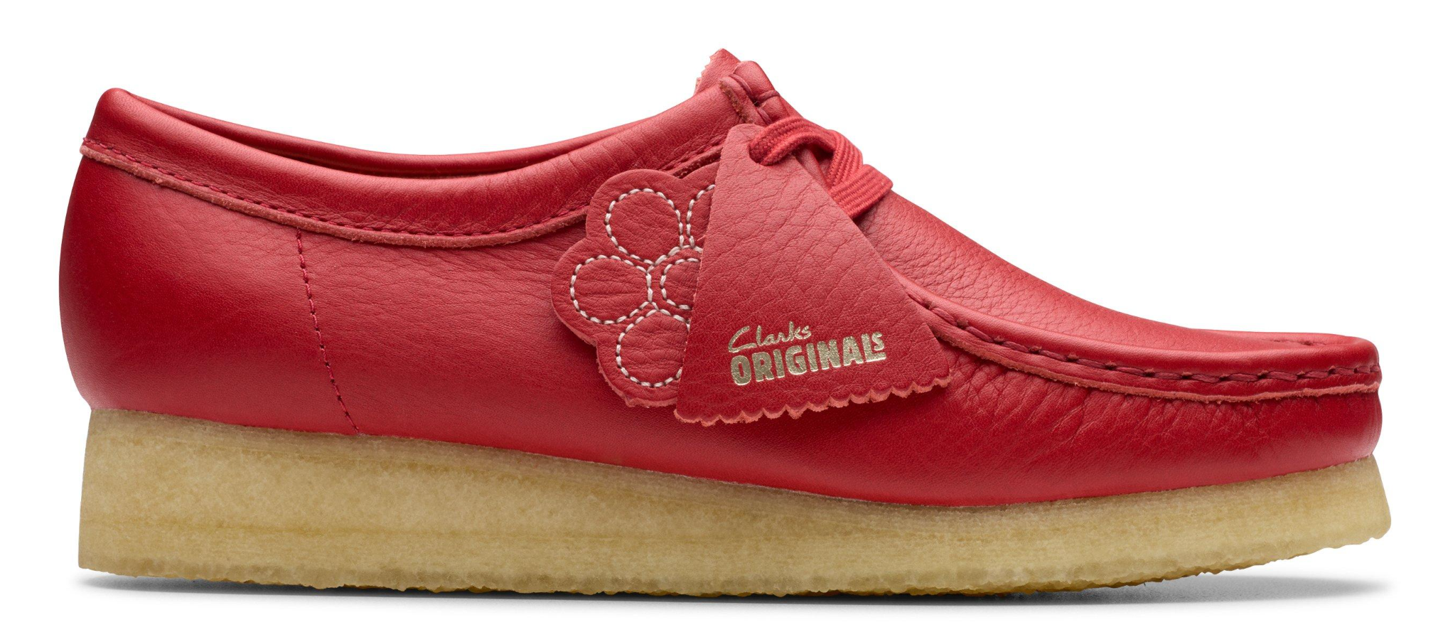 Clarks Originals Wallabee Women's Red Leather 26180683 — product view 1