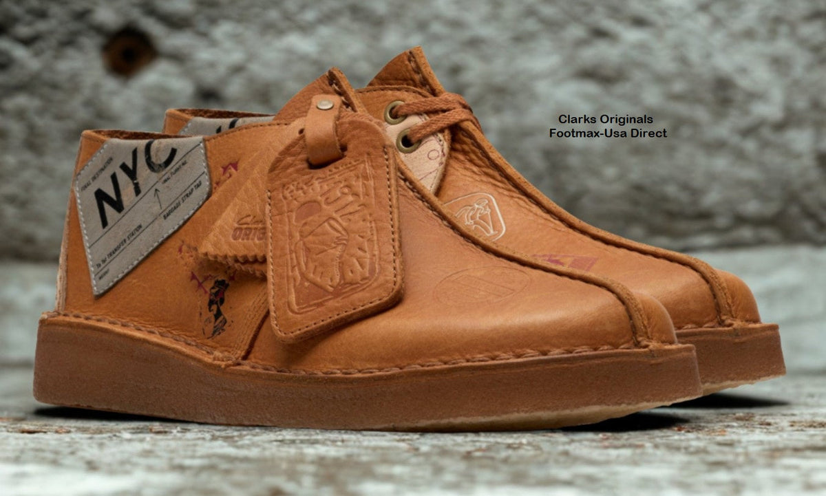 Clarks Originals Desert Trek Travel NYC Men's Tan Leather 26183897 — product view 3