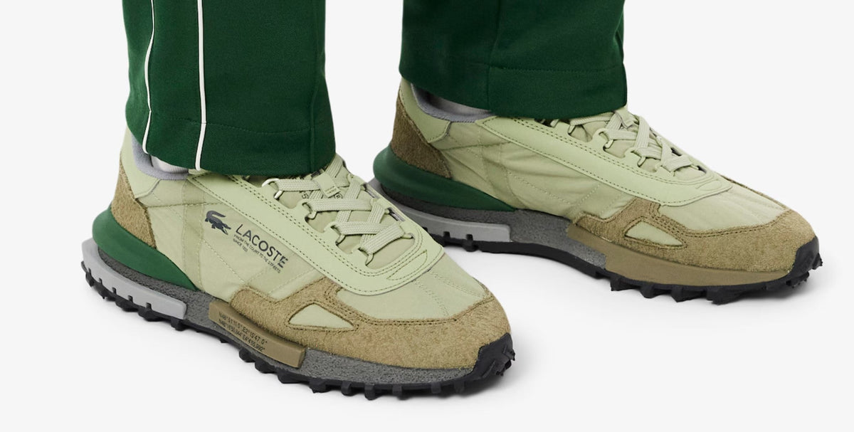 Lacoste Elite Active 225 4 Sma (750SMA0078-APP) Lt. Khaki / Grey — product view 4