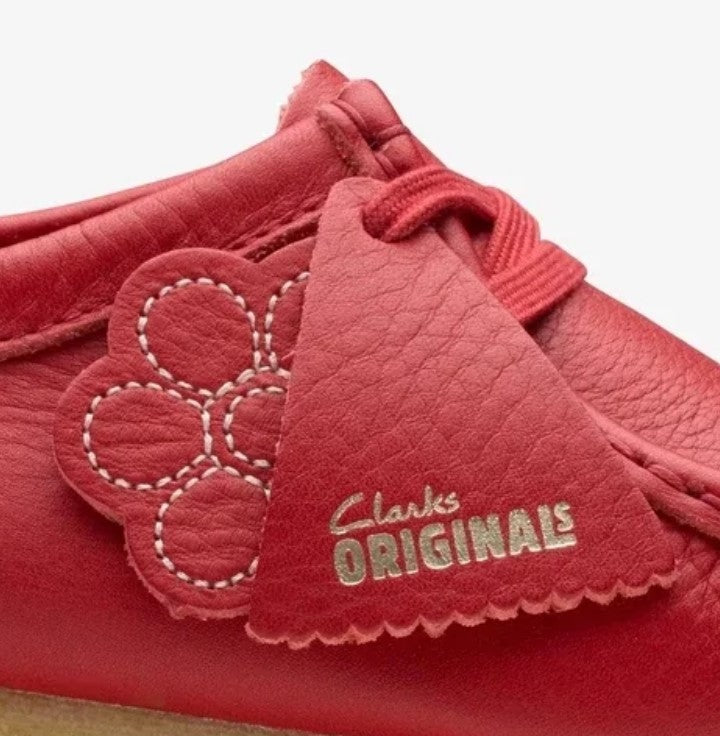 Clarks Originals Wallabee Women's Red Leather 26180683 — product view 6