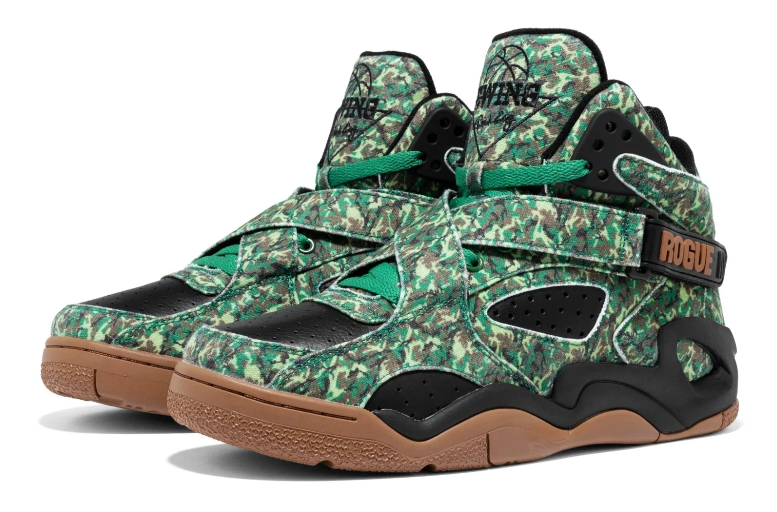 Patrick Ewing Rogue (1EW02653-362) Black / Camo / Gum β Top View