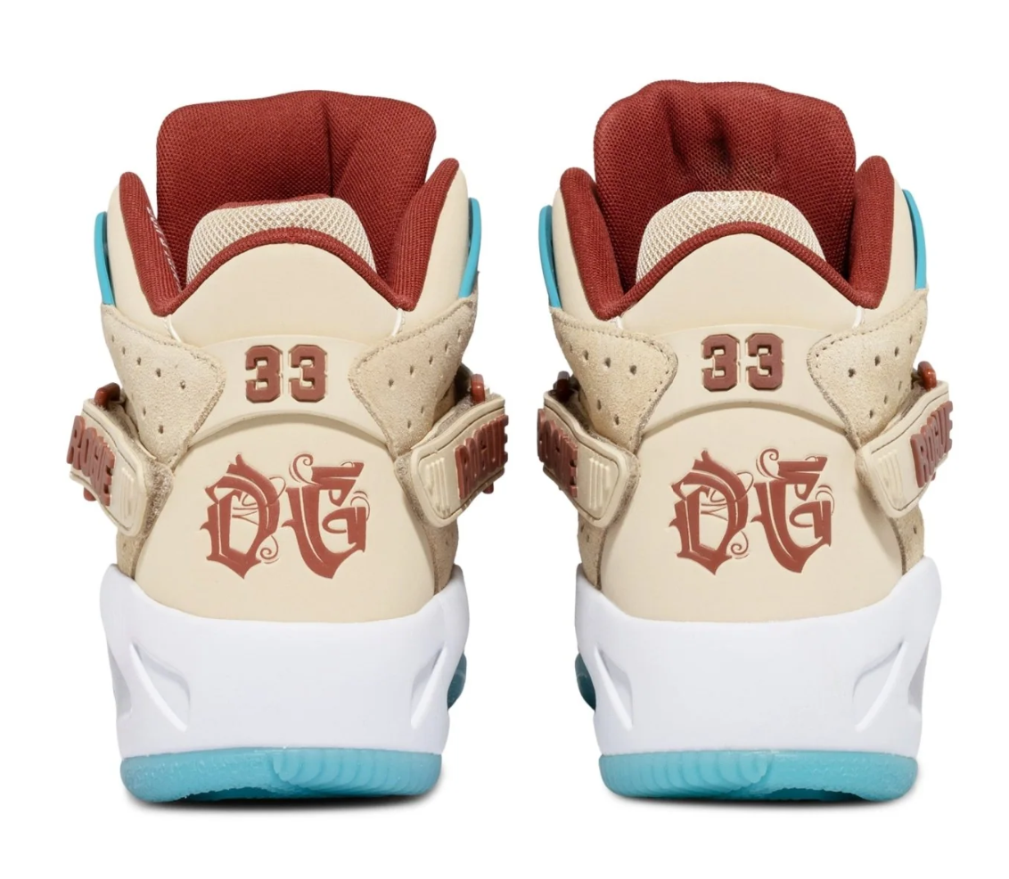 Patrick Ewing Rogue X Ice T (1EW02652-341) Wood Ash / Maui Blue / Redwood — product view 3
