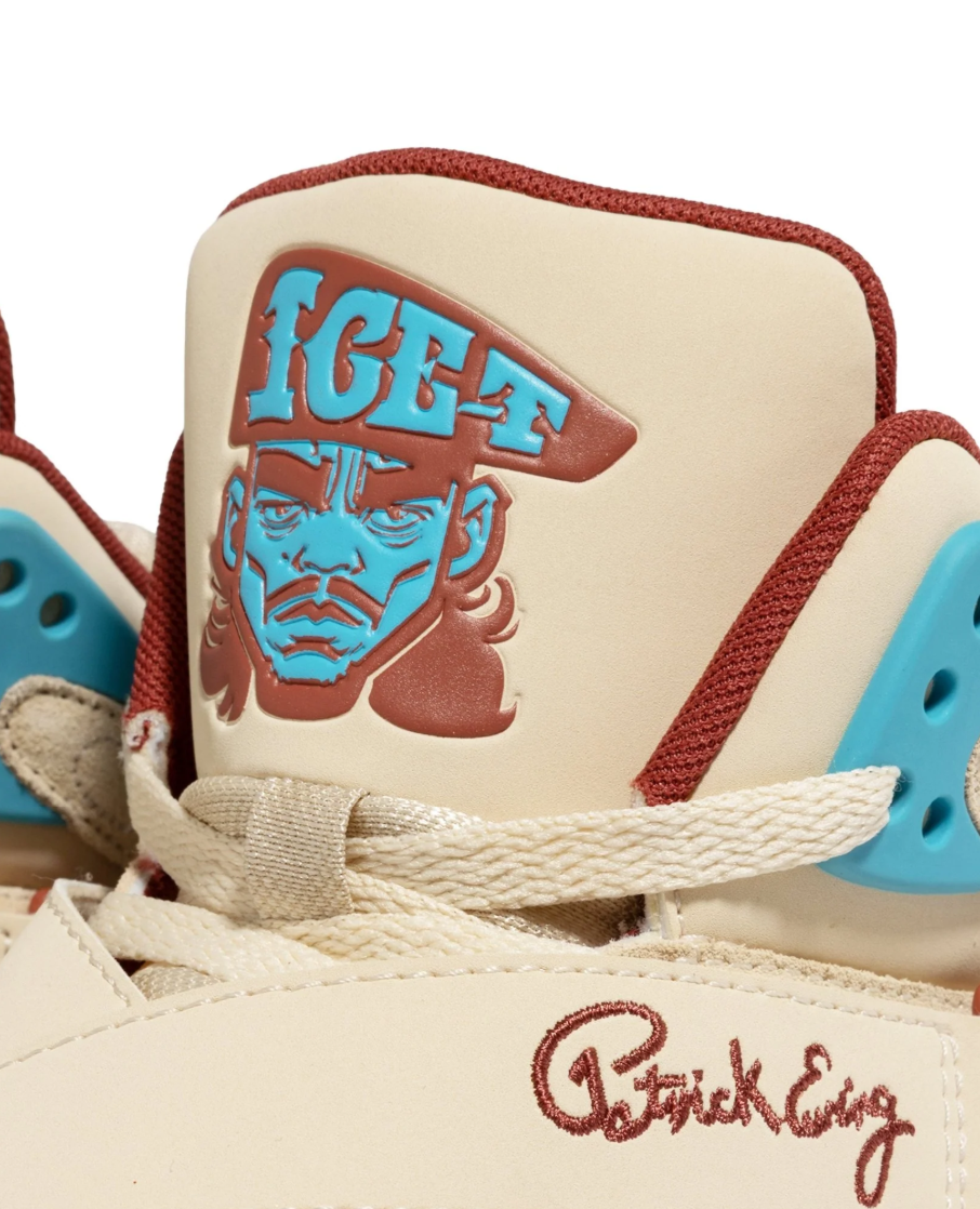Patrick Ewing Rogue X Ice T (1EW02652-341) Wood Ash / Maui Blue / Redwood — product view 8