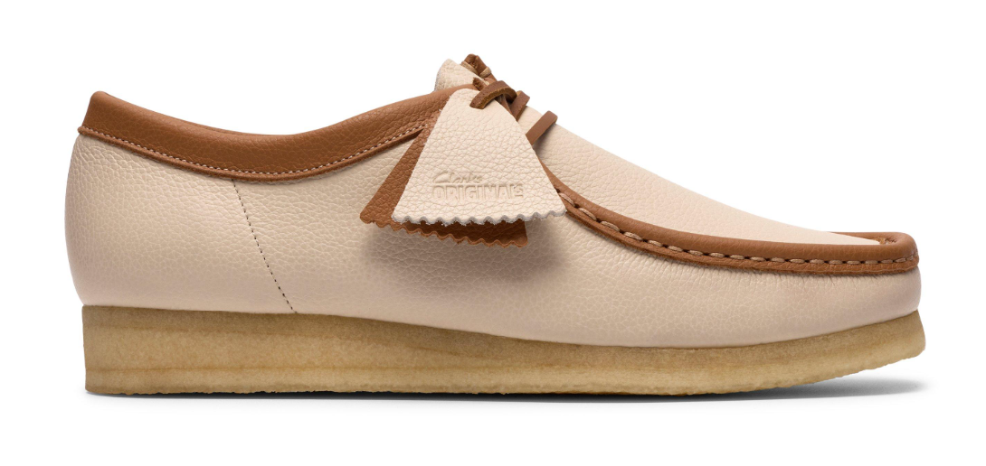 Clarks Originals Wallabee Men's White Combi Leather 26185662 — product view 1
