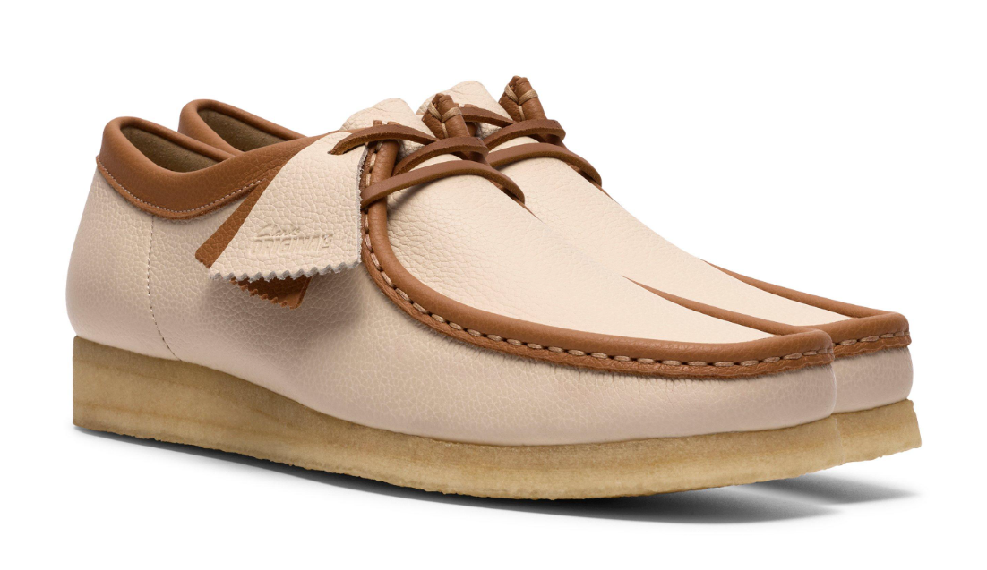 Clarks Originals Wallabee Men's White Combi Leather 26185662 — product view 3