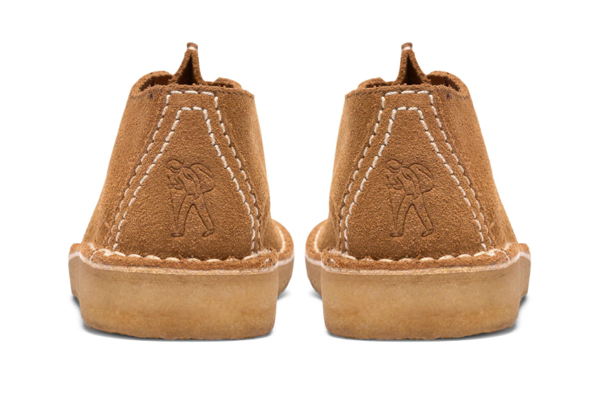 Clarks Originals Desert Trek Women's Tan Interest Suede 26186480 — sole view