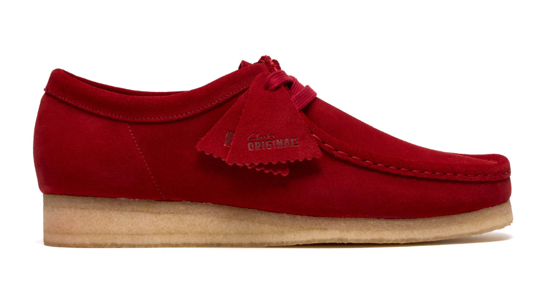 Clarks Originals Wallabee Men's Deep Red Suede 26186772 — product view 1