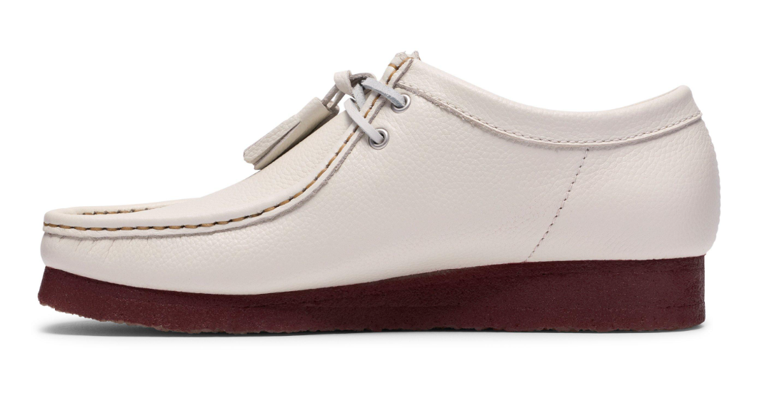 Clarks Originals Wallabee Men's White Leather 26185664 — sole view