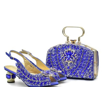 Latest Italian Shoes and Matching Bag Set ED201 – product view 1