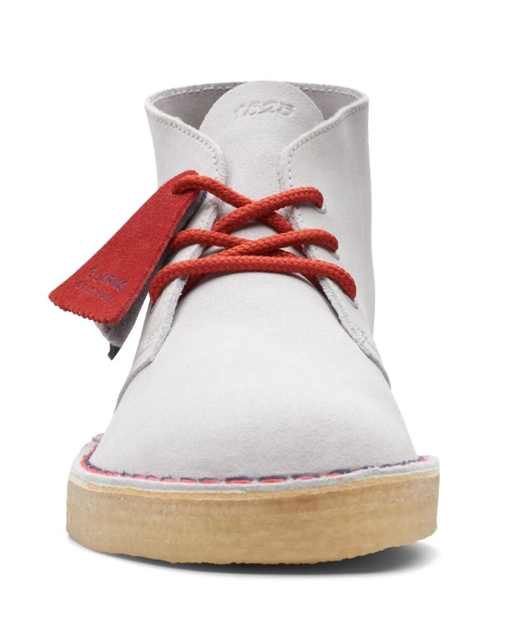 Clarks Originals Desert Coal VCY Men's Gray and Red Suede 26166525 — product view 3