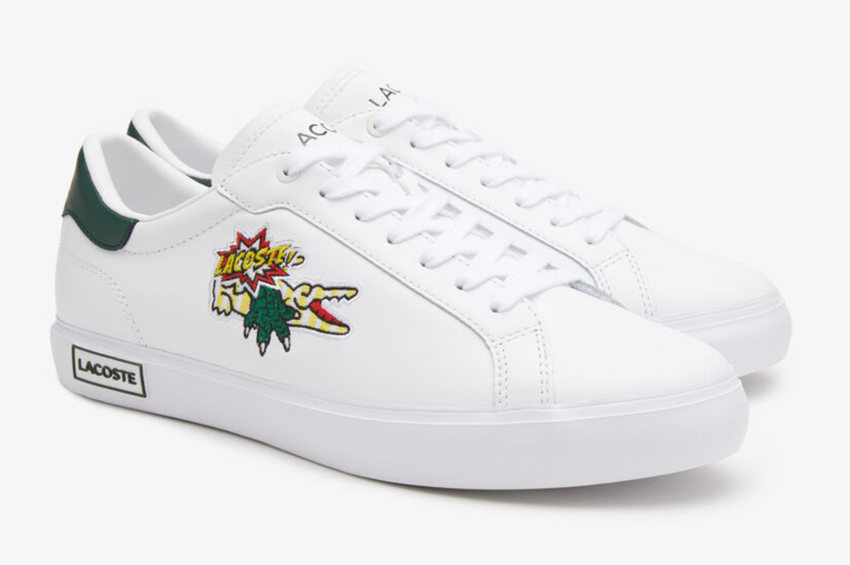 Lacoste Power Court 222 7 Sma Lth - 744SMA0123-1R5 - White / Dk. Green β product view 2