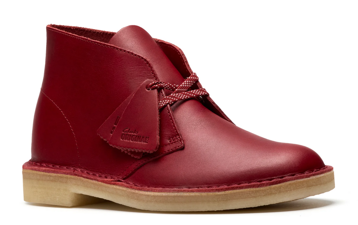 Clarks Desert Boot Men's Dark Red Leather 26182825 — product view 2