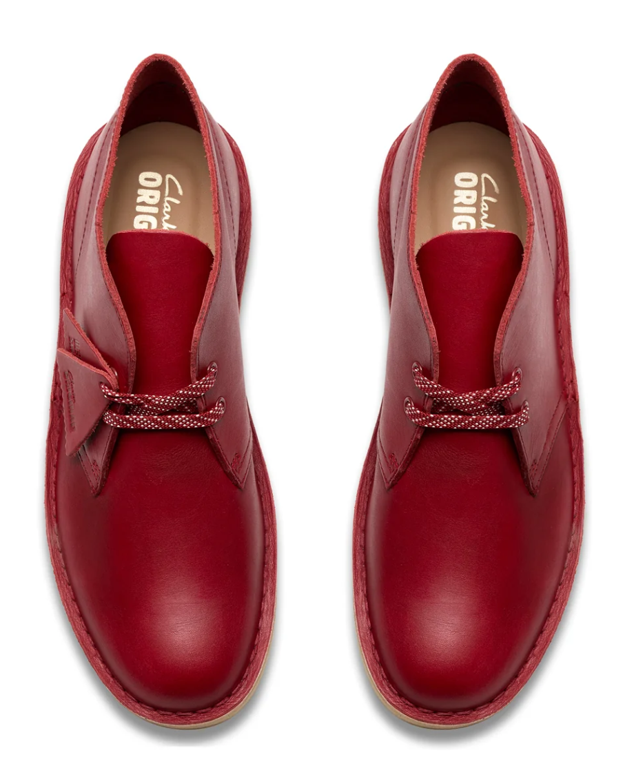 Clarks Desert Boot Men's Dark Red Leather 26182825 — product view 5