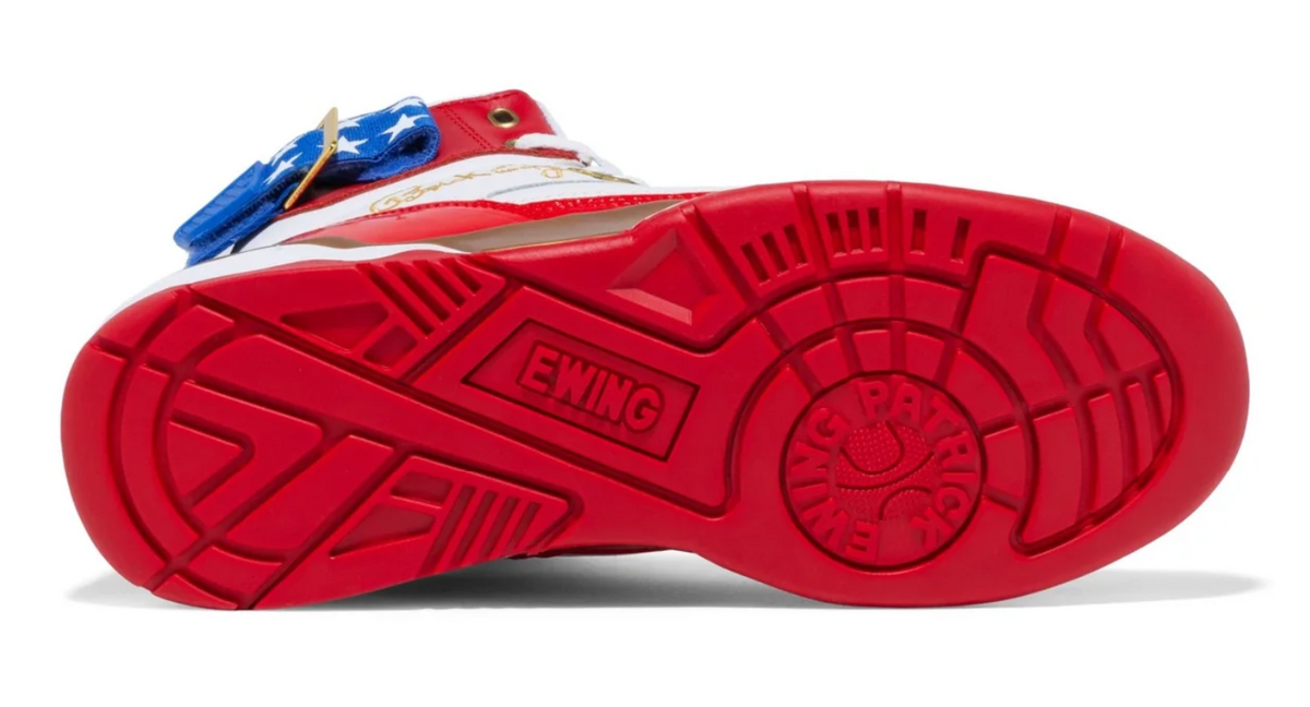 Patrick Ewing 33 Hi Usa - 1EW90189-125 - White/Red/Blue/Gold — product view 9