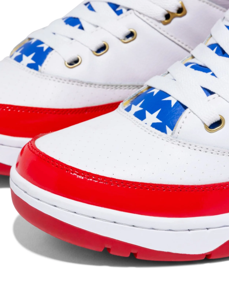 Patrick Ewing 33 Hi Usa - 1EW90189-125 - White/Red/Blue/Gold — product view 5