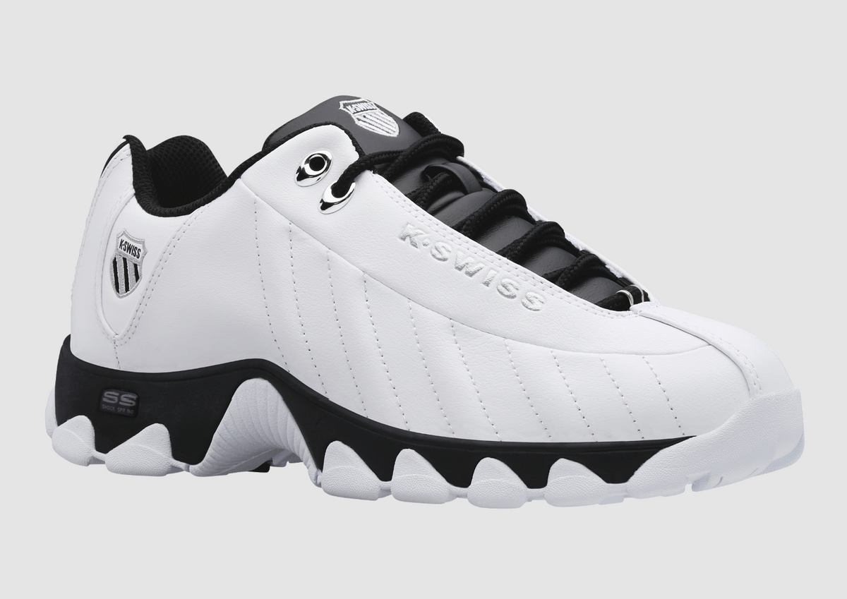 K-Swiss St329 Cmf - 03426-102-Xw (Wide) White/Black (Men's) — product view 3